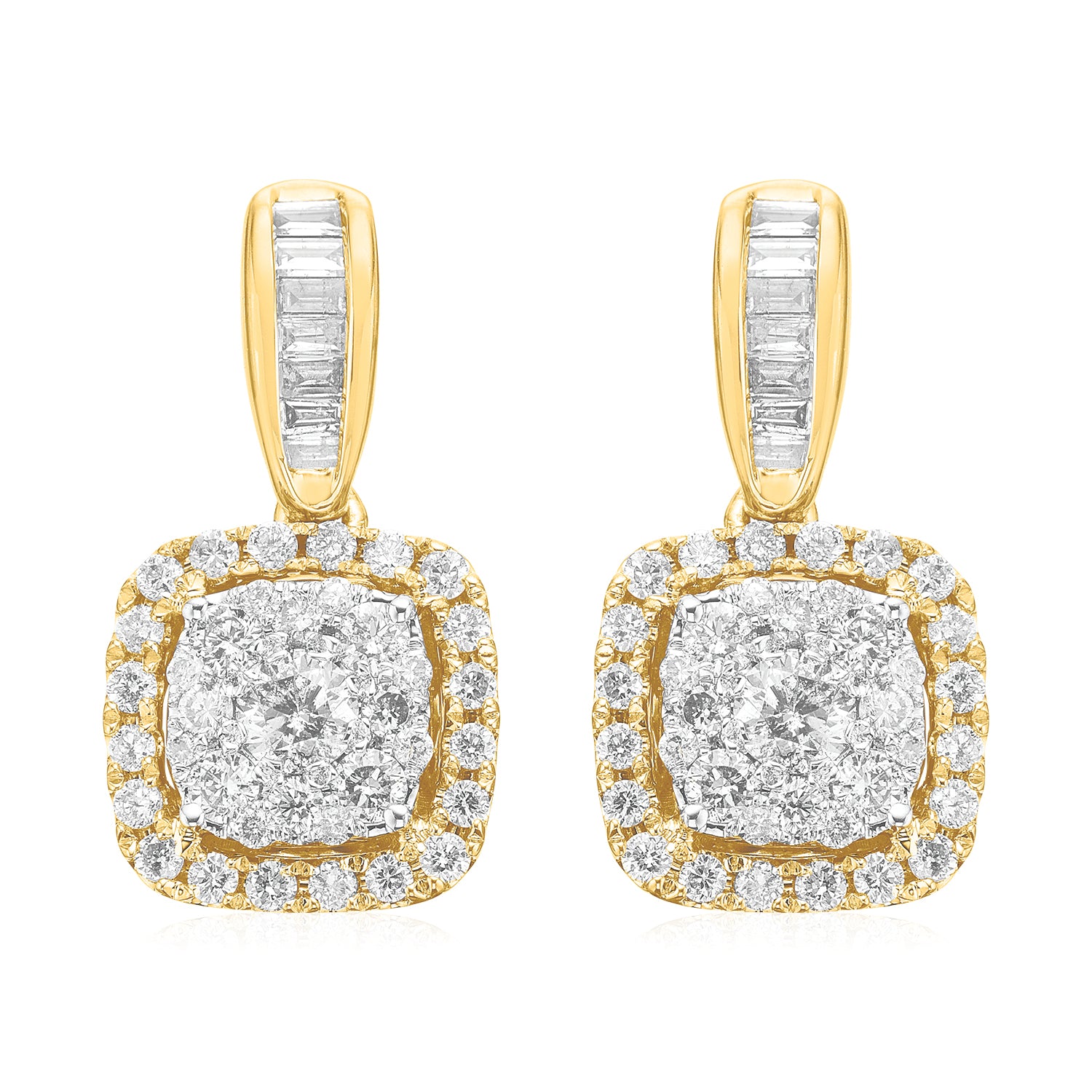 Baguette Love Diamond Earrings - 18K Rose Gold - Bucherer Fine Jewellery
